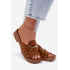 Dámske semišové šľapky Inblu TF0002KU Camel - Odtiene hnedej a béžovej