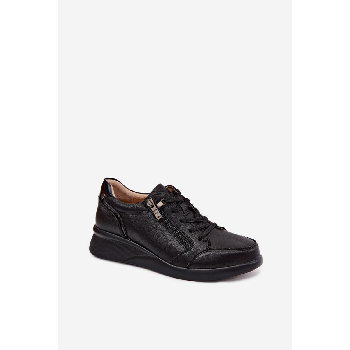 Kožené Sneakers na Platforme Vinceza 79644 Čierne