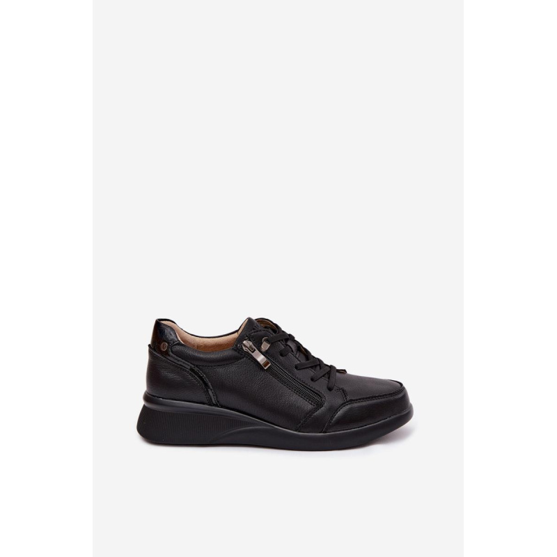 Kožené Sneakers na Platforme Vinceza 79644 Čierne