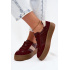 Dámske Tenisky Na Platforme Big Star UU274013 Bordeaux - Odtiene červenej