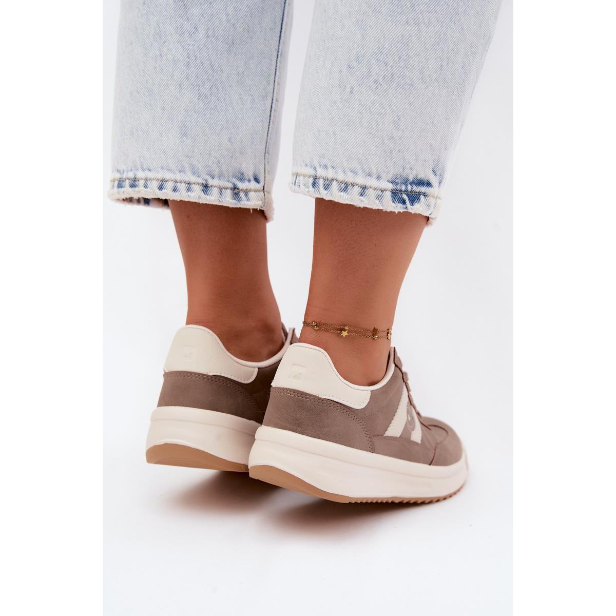 Dámske Športové Topánky Sneakers Big Star UU274025 Tmavá Béžová - Béžová