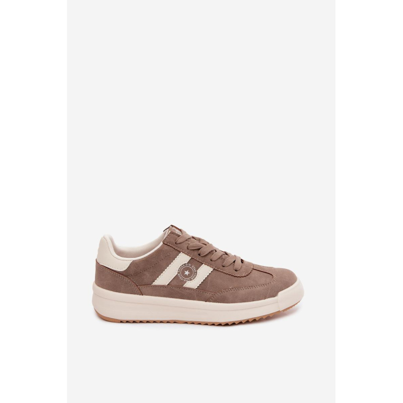 Dámske Športové Topánky Sneakers Big Star UU274025 Tmavá Béžová - Béžová