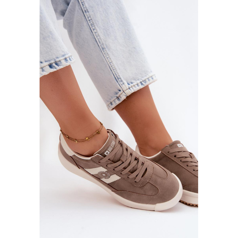Dámske Športové Topánky Sneakers Big Star UU274025 Tmavá Béžová - Béžová