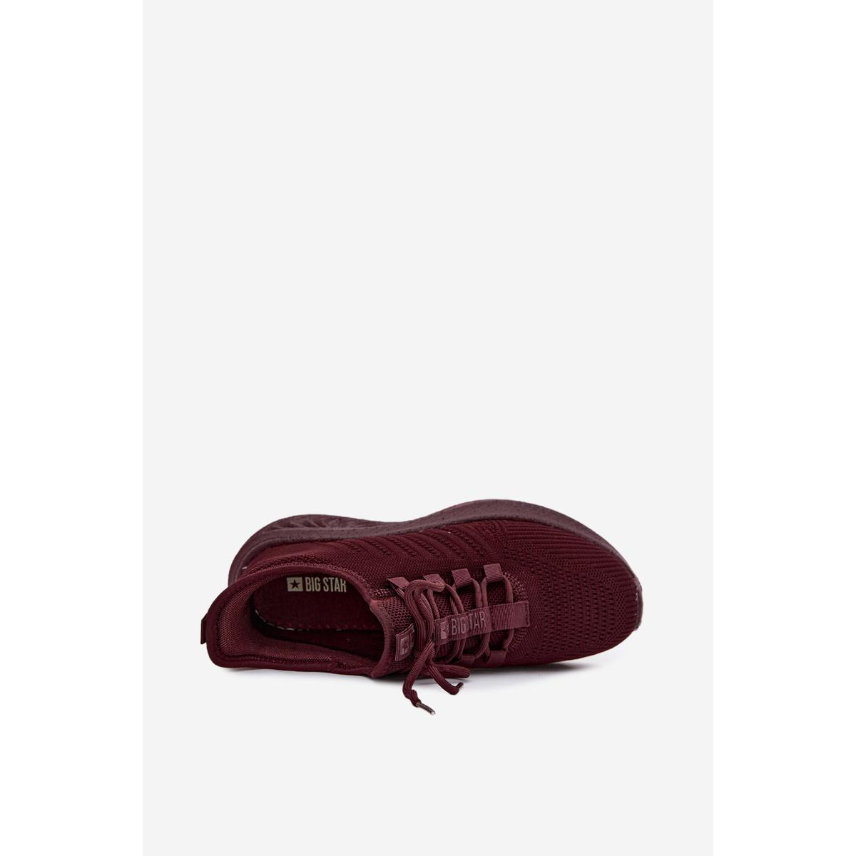 Ľahké Dámske Športové Slip-On Topánky Z Textilu Big Star UU274053 Bordó - Odtiene červenej