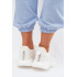 Ľahké Slip-On Dámske Športové Topánky Materiál Big Star UU274056 Biele - Biela
