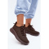 Ľahké Dámske Slip-On Športové Topánky Textilné Big Star UU274055 Čokoládové - Odtiene hnedej a béžovej