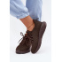 Ľahké Dámske Slip-On Športové Topánky Textilné Big Star UU274055 Čokoládové - Odtiene hnedej a béžovej