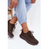 Ľahké Dámske Slip-On Športové Topánky Textilné Big Star UU274055 Čokoládové - Odtiene hnedej a béžovej