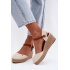 Dámske Espadrille Sandále na Päty Wrangler 20261087-99Q Béžové - Béžová