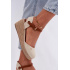 Dámske Espadrille Sandále na Päty Wrangler 20261087-99Q Béžové - Béžová