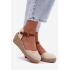 Dámske Espadrille Sandále na Päty Wrangler 20261087-99Q Béžové - Béžová