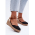 Dámske Espadrille Sandále na Opätku Wrangler 20261087-25Y Čierne - Čierna