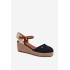 Dámske Espadrille Sandále na Opätku Wrangler 20261087-25Y Čierne - Čierna