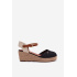 Dámske Espadrille Sandále na Opätku Wrangler 20261087-25Y Čierne - Čierna