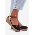 Dámske Espadrille Sandále na Opätku Wrangler 20261087-25Y Čierne - Čierna