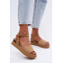 Dámske platformové sandále Wrangler 20261076.38F Tmavá béžová - Béžová