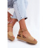 Dámske platformové sandále Wrangler 20261076.38F Tmavá béžová - Béžová