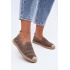 Dámske Otvorené Espadrille Textil Kaki Candessa - Béžová