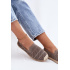 Dámske Otvorené Espadrille Textil Kaki Candessa - Béžová