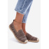 Dámske Otvorené Espadrille Textil Kaki Candessa - Béžová