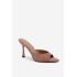 Sandále z imitácie semišu na podpätku Khaki Cherryssa - Béžová