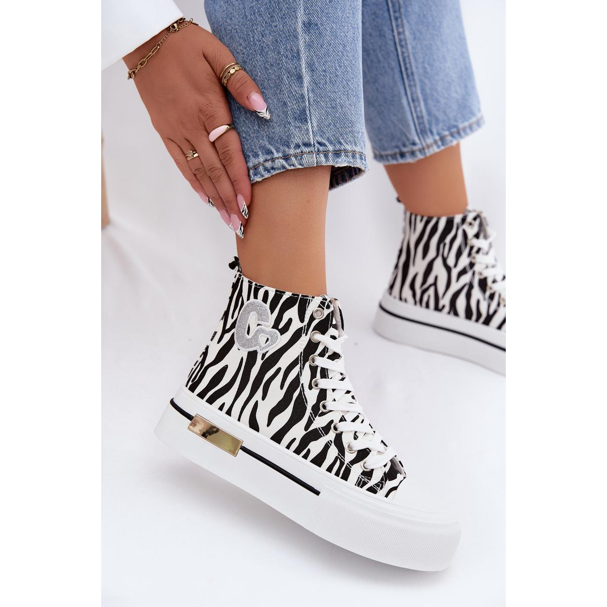 Dámske platformové tenisky Zebra Meloria