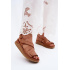 Kožené dámske platformové sandále Maciejka L4496-29 Camel - Odtiene hnedej a béžovej