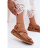 Kožené dámske platformové sandále Maciejka L4496-29 Camel - Odtiene hnedej a béžovej