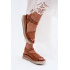 Kožené dámske platformové sandále Maciejka L7629-29 Camel - Odtiene ružovej