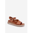 Kožené dámske platformové sandále Maciejka L7629-29 Camel - Odtiene ružovej