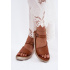 Kožené dámske platformové sandále Maciejka L7629-29 Camel - Odtiene ružovej