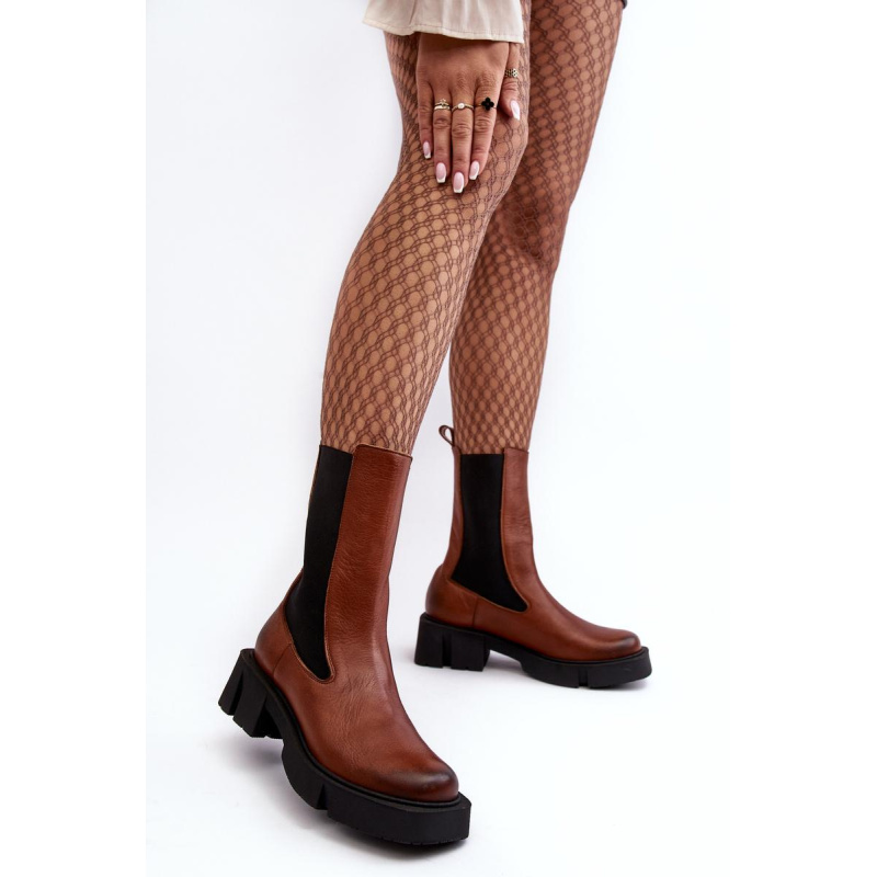 Ženské topánky Jodhpur Laura Messi 2693/229 Brown - Odtiene hnedej a béžovej