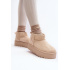 Dámske snehové topánky na platforme Light Beige Mennja - Béžová