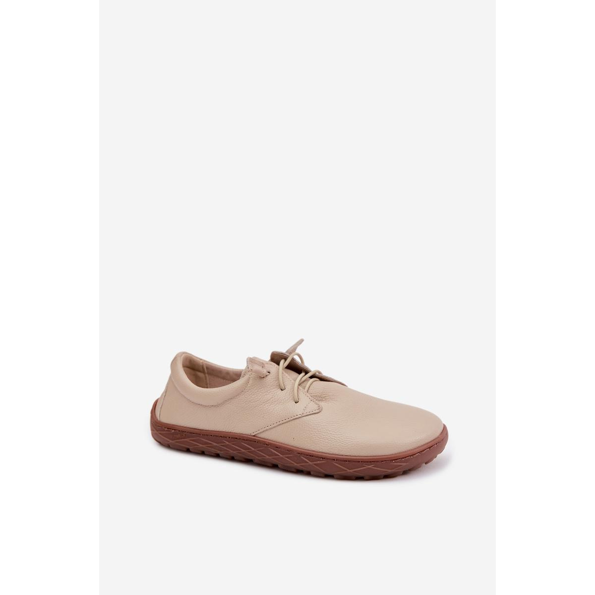 Kožené dámske mokasínky Barefoot Zazoo 10189 Béžové - Béžová