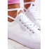 Tenisky na platforme Lee Cooper LCW-22-31-0884L - Biela