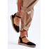 Dámske espadrilly na čiernej platforme Big Star FF274526 - Čierna