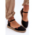 Dámske espadrilly na čiernej platforme Big Star FF274526 - Čierna