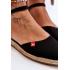 Dámske espadrilly na čiernej platforme Big Star FF274526 - Čierna