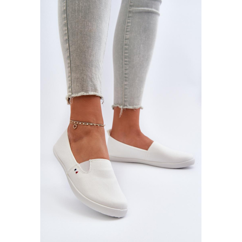 Dámske biele tenisky Slip-On Adrancia - Biela