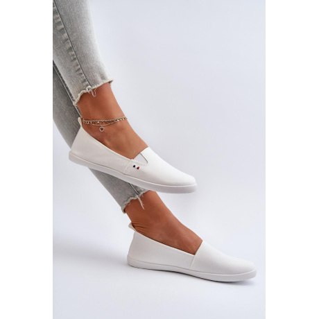 Dámske biele tenisky Slip-On Adrancia - Biela