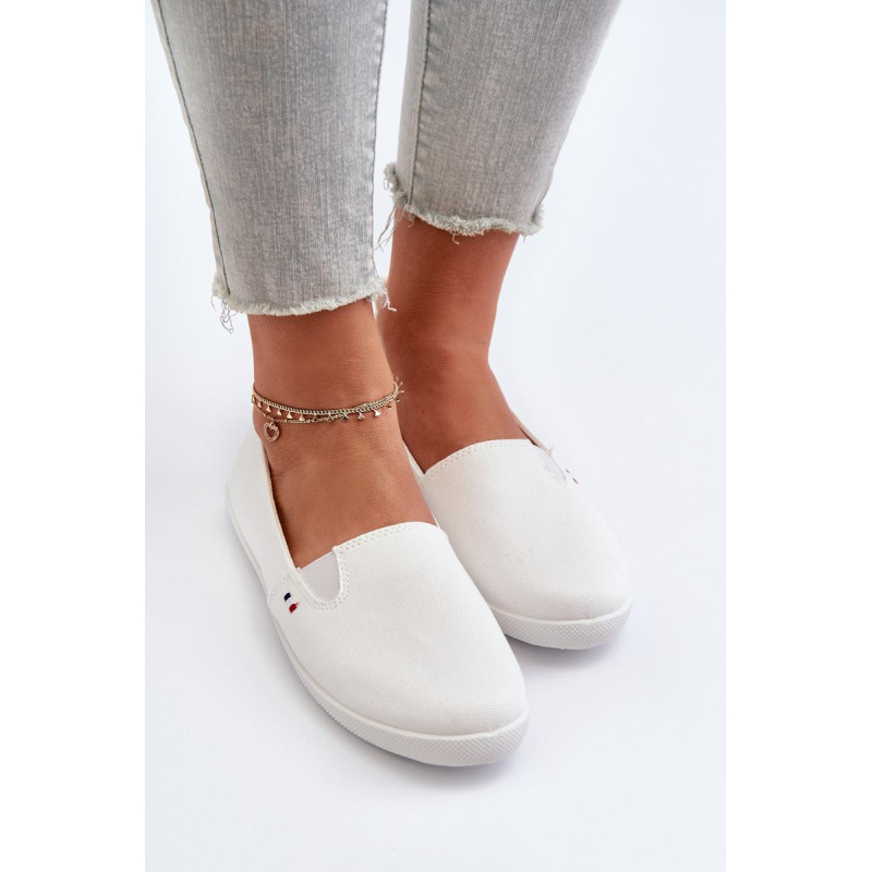 Dámske biele tenisky Slip-On Adrancia - Biela