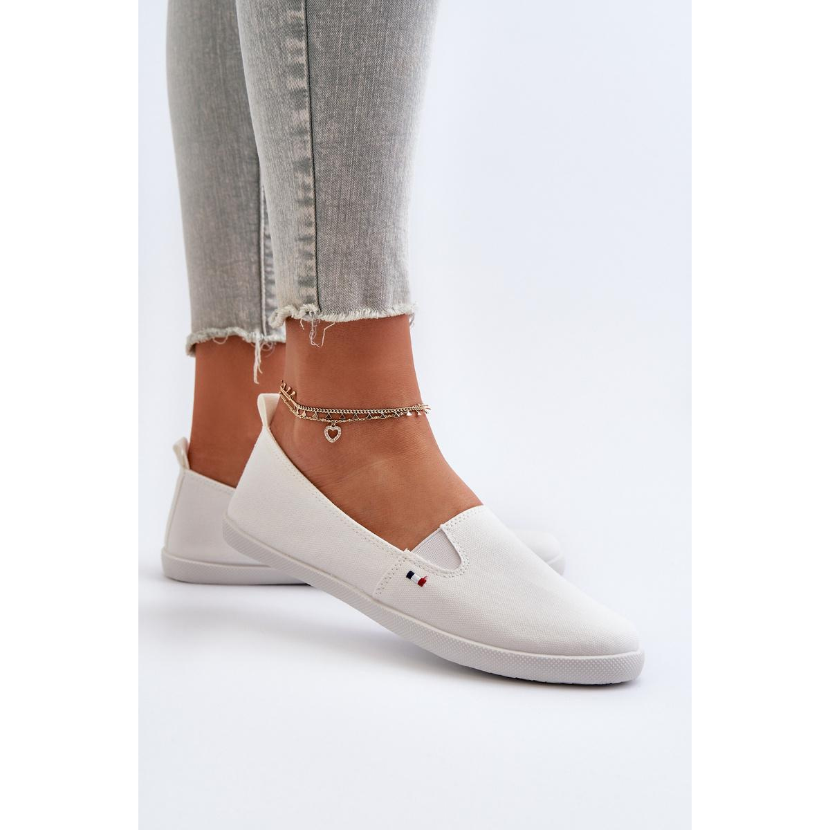 Dámske biele tenisky Slip-On Adrancia - Biela
