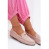 Dámske mokasíny s Malým Zlatým Detaljom Špinavá Ružová Sarivelle - Odtiene ružovej