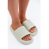 Dámske Ľahké Penové Papuče S Hrubou Päťou Mätová Querceria - Odtiene zelenej