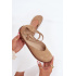 Kožené Dámske Baleríny Barefoot S Remienkami Zazoo 320 Béžové - Béžová