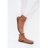 Kožené Dámske Baleríny Barefoot S Remienkami Zazoo 320 Béžové - Béžová