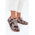 Dámske semišové barefoot tenisky s pruhmi Zazoo N1120 Hnedo-Bežové