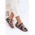 Dámske semišové barefoot tenisky s pruhmi Zazoo N1120 Hnedo-Bežové