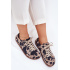 Dámske semišové barefoot tenisky s pruhmi Zazoo N1120 Hnedo-Bežové