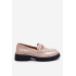 Maľované mokasíry na platforme Ronin Beige - Béžová
